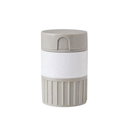 Four-in-one Dust-proof Pill Box with Pill Cutter Portable 6.3*4.2cm ABS Pill Dispenser Box